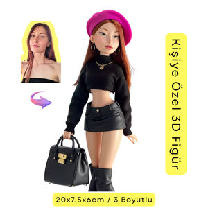 Kişiye Özel 3 Boyutlu Figür 20 Cm (3D) Yıldönümü, Doğum Günü, Özel Günler Hediyesi