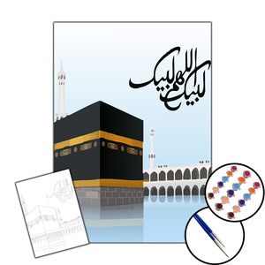 KABE - 25X35 SAYILARLA BOYAMA ÇITALI TUVAL SETİ - 2Lİ FIRÇA&BOYA DAHİL