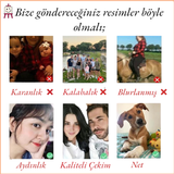 Kişiye Özel Çıtalı Tuval Sayılarla Boyama Seti 25x35 cm 2 Adet Fırça ve Boya Seti Dahildir.